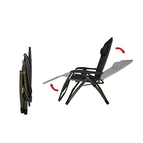 Chaise zero gravity pliante 67cm de largeur pour plage et jardin