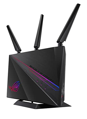 ASUS ROG Rapture GT AC2900 Router Gaming, Dual-Band, 2900Mbps, Tripla VLAN, AiProtection Pro, Ai Mesh, VPN Fusion, Open NAT, Game Radar, Aura RGB