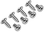 Prime Ave Stainless Steel License Plate Screws Compatible with Audi A3 A4 A5 A6 A7 A8 S3 S4 S5 S6 S7 S8 RS3 RS4 RS5 RS6 RS7 Q3 Q4 Q5 Q7 Q8 SQ5 SQ7 SQ8 RS Q8 TT TTS TT RS R8 E-tron (Standard Length)