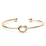 BODYA Love Knot Armreif verstellbare Fliege The Knot Manschette Armreif vergoldet Brautjungfer Geschenk Mode Frauen Schmuck