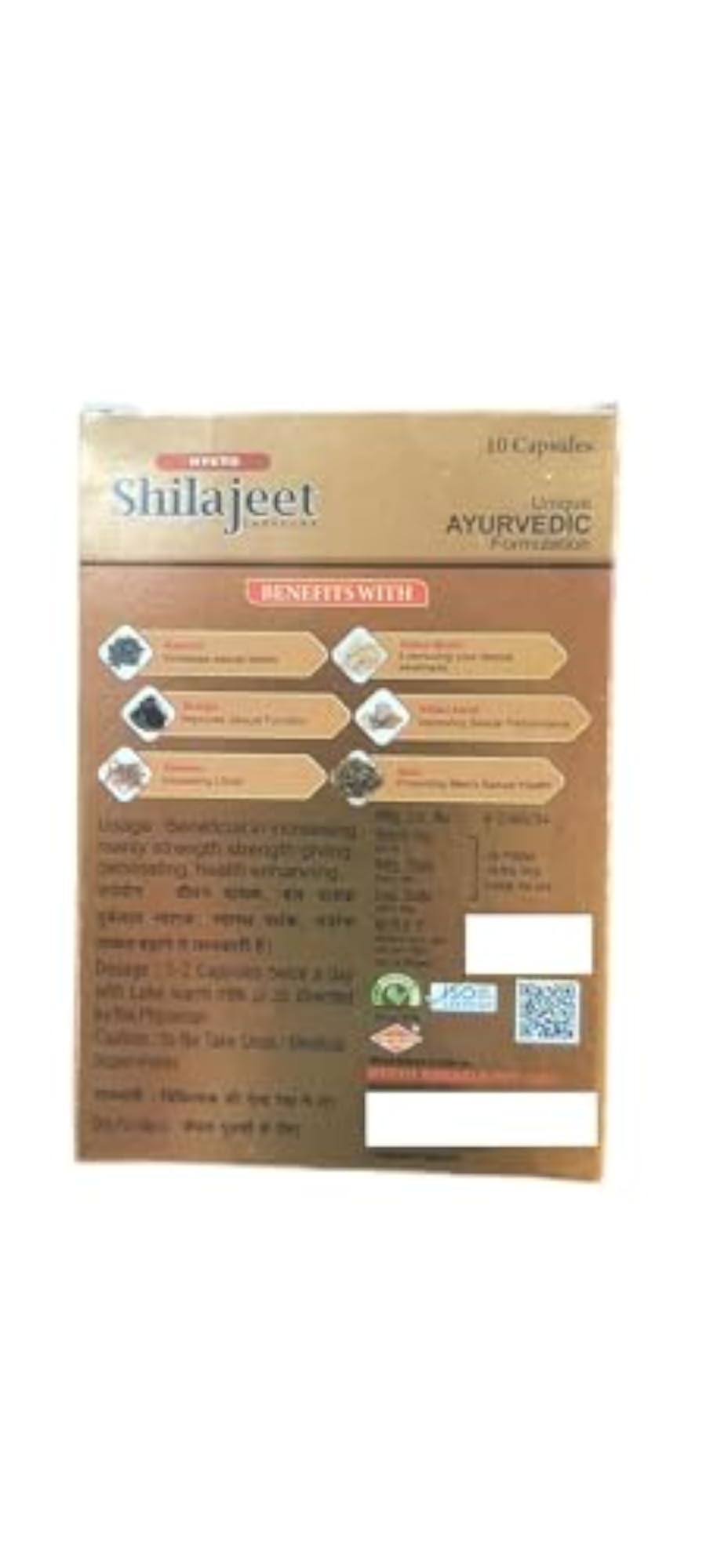 Hyeto Pure Shilajit Capsules, 10 Capsules