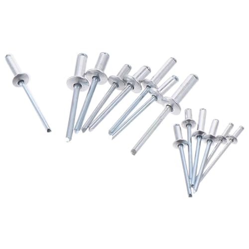 Pop rivet assortiment de rivets aveugles aluminium durable 14 tailles avec étui de rangement