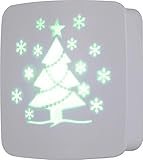 Lights by Night Christmas Tree LED Night Light, Dusk-to-Dawn Sensor, Green Glow, UL-Listed, Ideal...