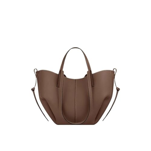Sac à main aisselles de grande capacité marron vintage pour femmes