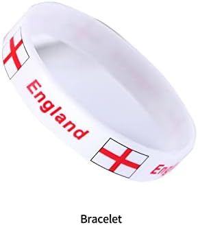 England Football Decoration Pack Scarf Cross Wig Football Cup Wig Flag Sunglasses 5 X 3 Ft England Flag , Wristbands ,Tattoo Stickers,Face Paint