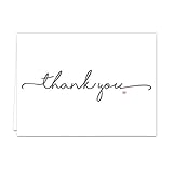 Thanks from the Heart Thank You Note Card Pack/Set Of 36 Greeting Cards With White Envelopes