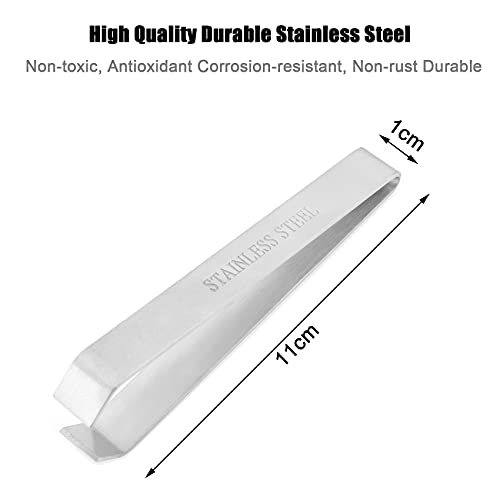 Foto von Rpanle Grätenzange aus Edelstahl Fischpinzette Grätenpinzette Küchenpinzette Fischgrätenzange für Ente Huhn Schwein Haar 12 * 1cm