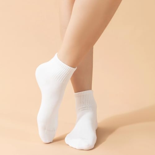 Ndoobiy 6 Pairs White Ankle Socks Womens Socks Cotton Soft Breathable Athletic Socks2