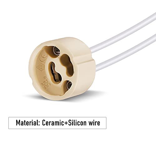 Aiwode Portalampada GU10 Base,GU10 Ceramica