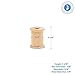 Wooden Spool for Crafts 1-1/8-inch Pack of 25, Small Empty Thread Spools, Wood Spools for Crafts with Wooden Spindles, by Woodpeckers
