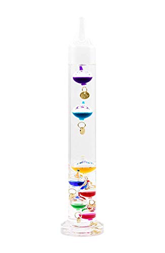 JulWhisper Galileo Thermometer, 7 Multi-Colored Spheres, Display in Fahrenheit and Celsius, 64 to 84F(16 to 28 Celcius) - 11