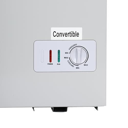 Image of VOLTAS 97 L Single Door White and Grey Hard Top Deep Freezer, CVF136SB2-A-G2