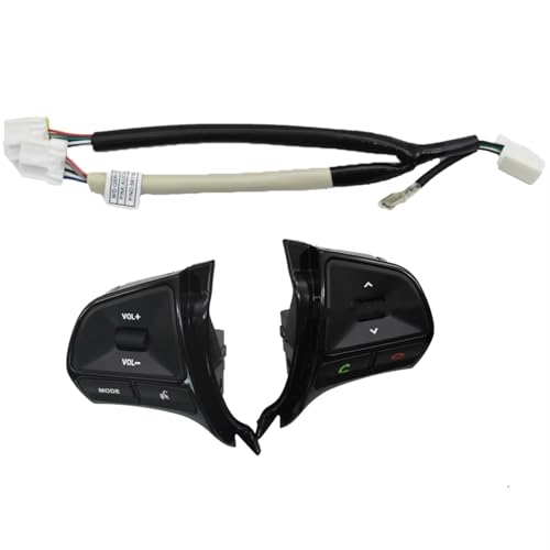 Volante multifuncional Kia Rio 2012 con acabado negro piano premium para el control de audio