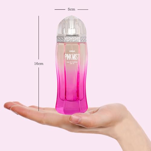 Image of Ossa Moonlight Eau De Parfum 100ml Unisex Perfume With Fresh Notes And Pink Mist Eau de Parfum 100ml Perfume For Women With Floral Notes | Long lasting EDP (Pack of 2) - Best Gift for For Loved One