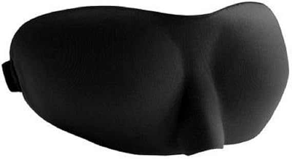 Memory Foam 3D Eye Mask | Night Sleep Eye black 3D Cotton Cover Super Soft & Smooth Travel Masks | Super Soft Meditation Mask Black Eye Vision & Smooth Travel Band for Sleep Eye for Everyone
