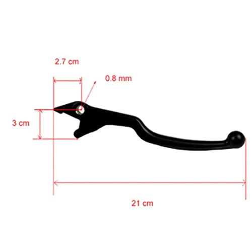 zalati Motorrad Bremskupplungshebel Griff Aluminiumlegierung für Suzuki GN GS 125cc