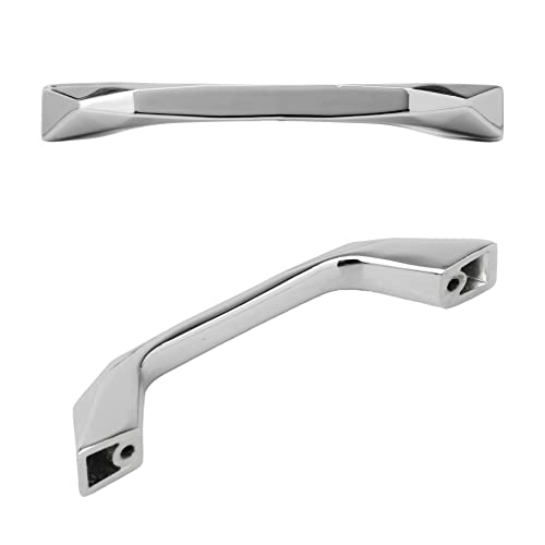 Image of Atom 4.7 inches Zinc Cabinet Pull Handle | CPPT Finish | Office Wardrobe Furniture Kitchen Drawer Push Bar, 229, Pack of 4