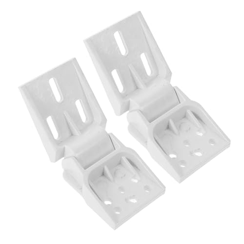 ELAYARD 2 piezas Bisagras Plegables para Puerta de Frigorífico Accesorios de Repuesto Ajustables Duraderas y Fáciles de Instalar Compatibles con Frigoríficos Pequeños Apertura