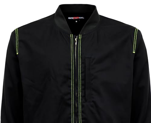 BOCOMAL FR Jackets 11oz Fleece Lined CAT3 Fire Resistant Winter Outwear FRC Coat Light Water Repellent and Oil Resistant4