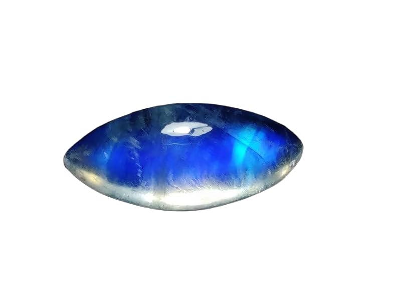 Pierre de lune naturelle arc-en-ciel de qualité gemme pour création marquise 8x18mm
