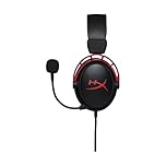 HyperX Cloud Alpha, Cuffie da Gaming con Jack Audio da 3,5 mm, Comandi sul Cavo, Telaio in Alluminio, Cuscinetti in Memory Foam Rivestiti in Similpelle, Adatto per PS4, Xbox e PC, Nero/Rosso