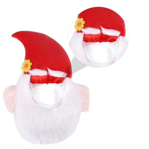 Disfraz para perro y gato Sombrero Navideño Rojo M miniatura 5