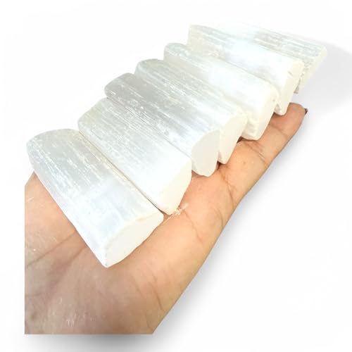 Pachamama Essentials Selenite Healing Stone - Crystal Stick for Healing, Reiki & Metaphysical Energy Drawing - 2-2.5"