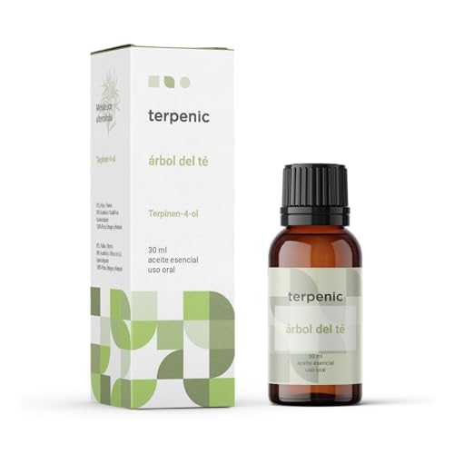 TERPENIC - Aceite Esencial de Árbol del Té (Melaleuca alternifolia) - 30 ml - Uso Oral - Fragancia herbal intensa y natural