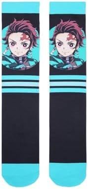 Hot Topic Demon Slayer Kimetsu No Yaiba Tanjiro Crew Socks MULTI NONE