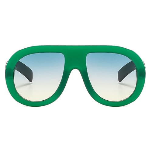 Image of Popular Fashion Pilot Sunglasses Women Retro Chunky Designer Men Punk Gradient Shades UV400 Oversized Sun Glasses