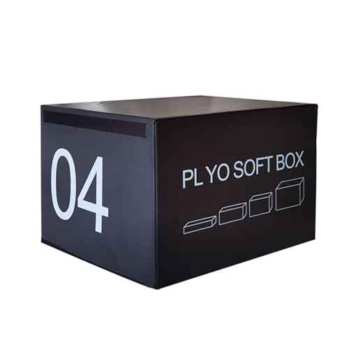 LICOME Jump Box Soft Foam Enhanced Jump Box Training Box Stackable Box Jump, Used for Jump Training, Pressure Training and Physical Training?Suitable for Home Gym Exercise(90 * 75 * 60cm)