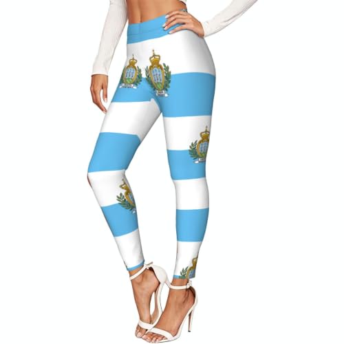 Leggings de San Marino suaves: pantalones de mujer con diseño estampado para deporte y montaña