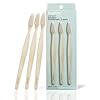Davids Premium Bamboo Soft Bristle Toothbrush - 3 Pack | BPA Free, Eco-Friendly, Sustainable High Performance Bristles to Improve Oral Health Naturally | 100% Natural Bamboo Handle | Made in Germany
