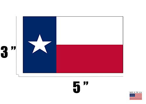Image of Rogue River Tactical Texas State Flag Sticker Car Decal Bumper Sticker Lone Star Truck Window (3x5 Inch)