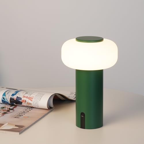 Image of WEILAILUX Waterproof Shower Lamp, Rechargeable Outdoor Table Lamp (Green)