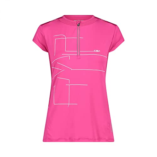 CMP Damen Half Zip T-Shirt, geraneo, 40