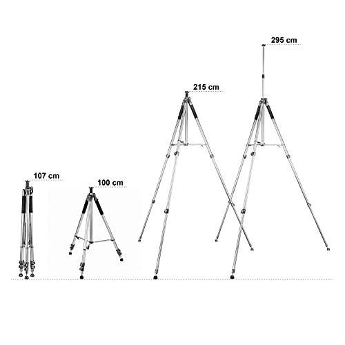 Mantona Alto 295 Stativ mit Kurbelsäule 295cm – Bild 5
