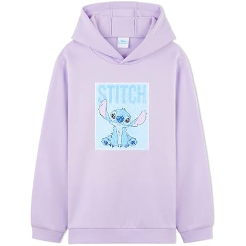 Disney Stitch Hoodie with Reversible Sequins Cover