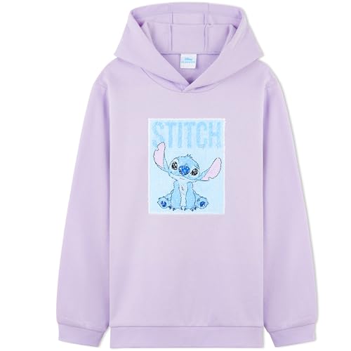 Disney Stitch Sudadera con Capucha Reversible de Lentejuelas, Moda Cálida Ropa para Niña y Adolescente (Morado Stitch, 7-8 Años) Disney Stitch Sudadera con Capucha Reversible de Lentejuelas, Moda Cálida Ropa para Niña y Adolescente (Morado Stitch, 7-8 Años)