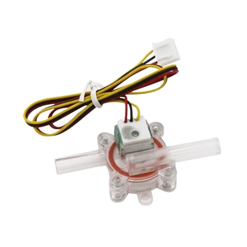 Flow Sensor Meter Digital Pipeline Water Flow M17D Water Flow Fluid Meter Water Transparent Enclosure Flow Counter 0.15-1L/min 2.5-24V