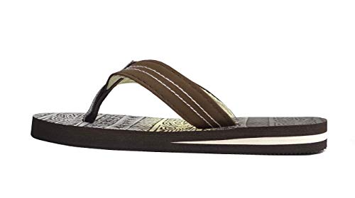 Image of REDVOLUTION New Boys' Beach Sandal TRIBAL Tattoo | Geometric Bali Flip-Flop Sandals