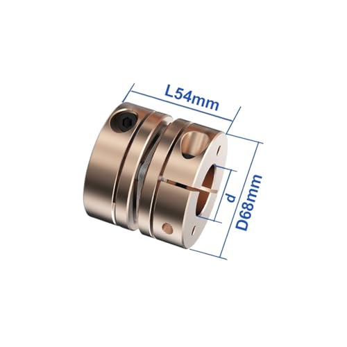 Couplage flexible CNC D68 L54 à diaphragme pour arbre moteur 12 à 35mm