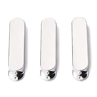 Alnicov Lot de 3 cache-micros en plastique à coque fermée pour guitare électrique Chromé 82 mm - Les Beatles, Paul McCartney, John Lennon, RIngo Starr, George Harrison Alnicov Lot de 3 cache-micros en plastique à coque fermée pour guitare électrique Chromé 82 mm – Image 6