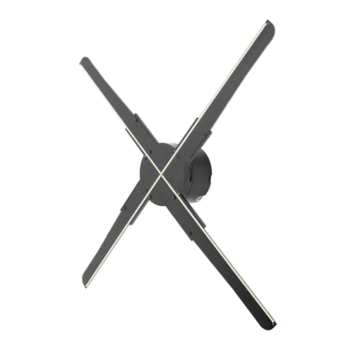 Hologram Fan, 45CM 3D LED Holographic Projector Display Fan Hologram Advertising Projection Player,for Business,Bar,Halloween, Christmas