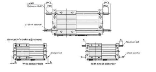 Vérin pneumatique sans tige CY1S15 à accouplement magnétique - 5