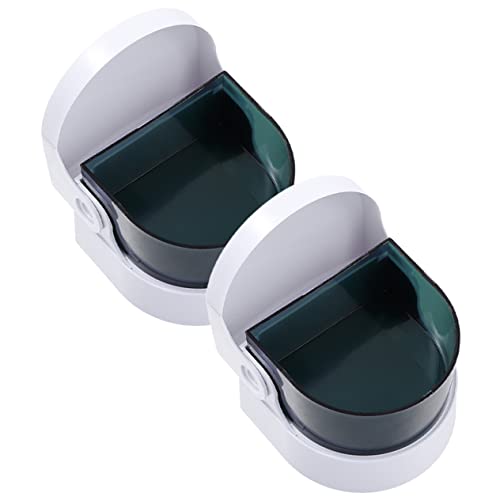 OATIPHO 2 Piezas Limpiador Ultrasónico de Joyas Máquina de Limpieza Portátil para Collares Aretes y Dentaduras Equipo de de Joyería Compacto y Ligero Creativo