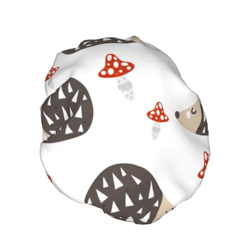 Bonnet de douche imperméable et réglable pour cheveux longs avec doublure douce - 3