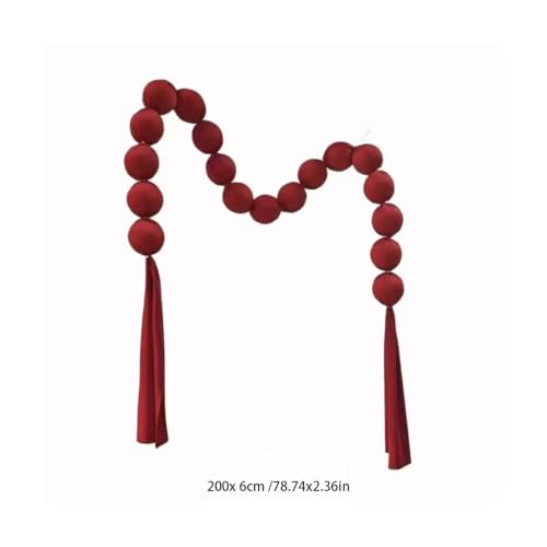 Velvet Red Balls Hanging Christmas Ornaments, Shatterproof Christmas Decor - image 2
