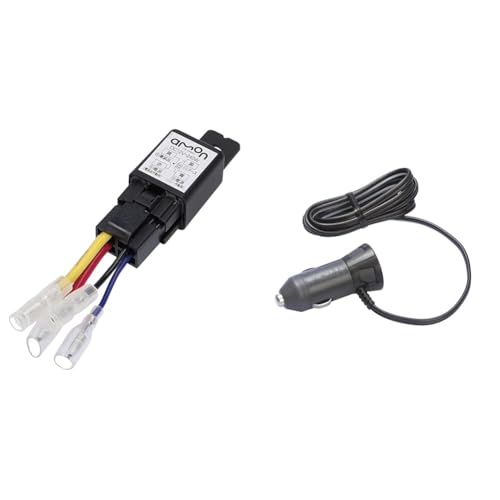 【セット買い】エーモン(amon) リレー 4線(4極) DC12V・240W(20A) 3235 + エーモン(amon) 電源プラグ DC12V/24V120W以下 1.25sqコード仕様 1537