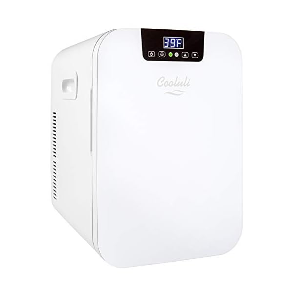 Cooluli 20L Mini Fridge For Bedroom Car, Office Desk & College Dorm